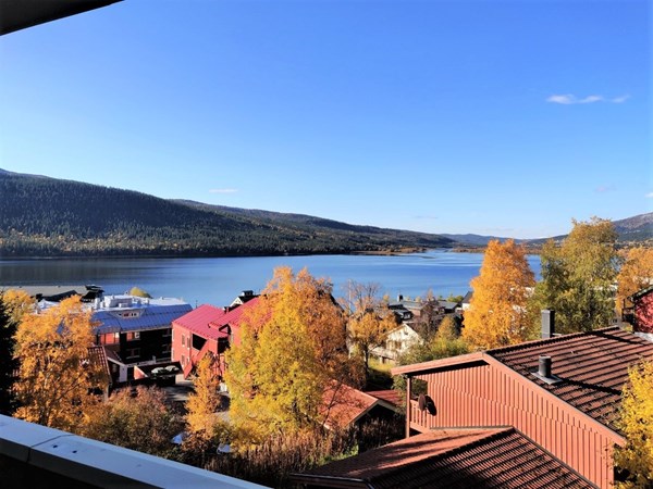 Fantastisk utsikt från balkongen